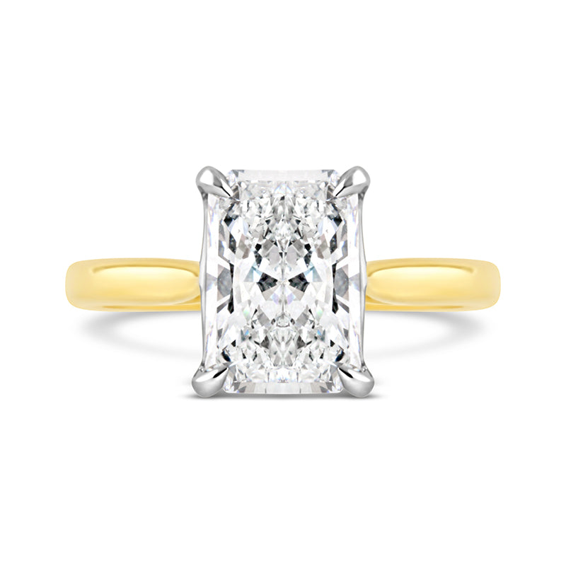 Radiant Solitaire Engagement Ring 3.02ct