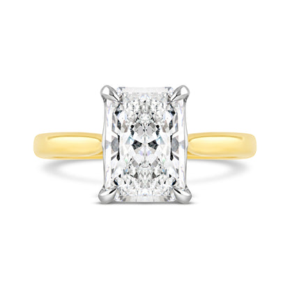 Radiant Solitaire Engagement Ring 3.02ct