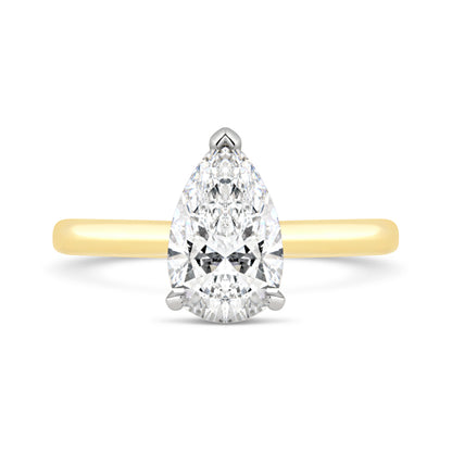Pear Solitaire Engagement Ring 2.00ct