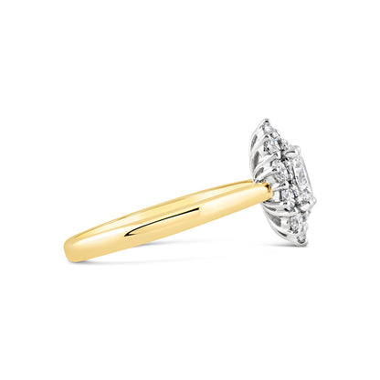 Oval Cluster Diamond Ring 1.94ct