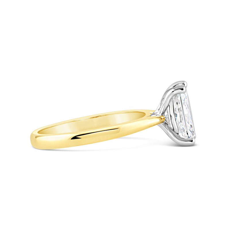 Radiant Cut Solitaire Diamond Ring 2.10ct