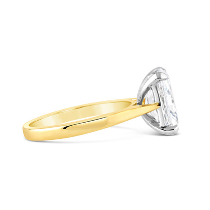 Radiant Cut Solitaire Diamond Ring 3.02ct