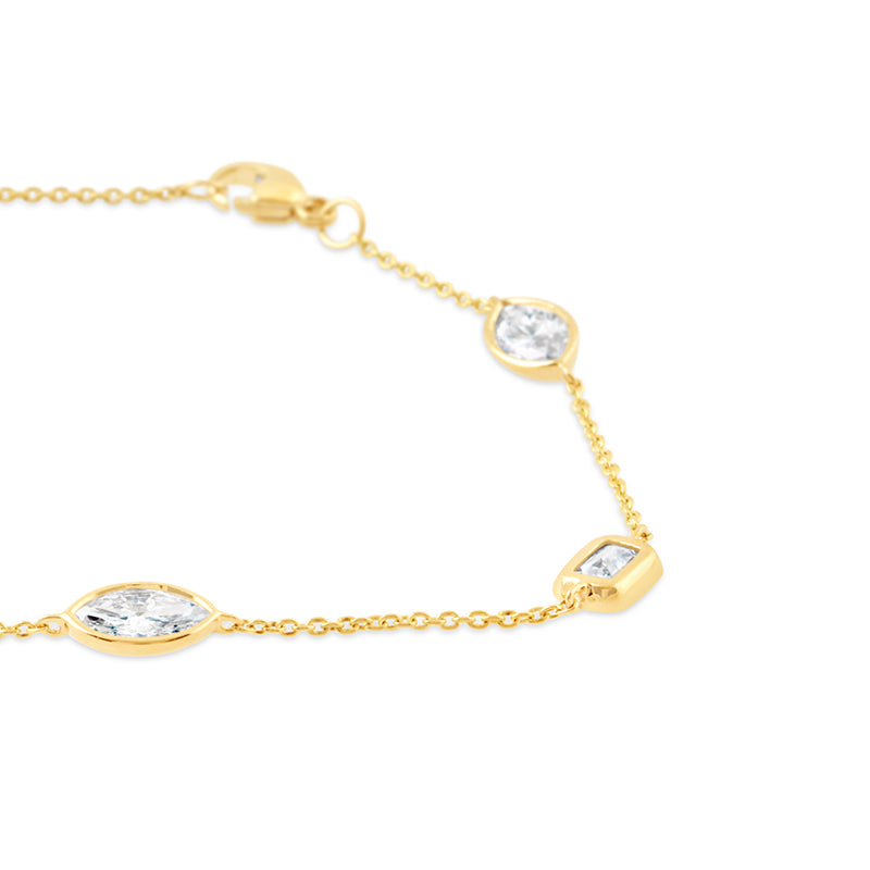 Marquise and Emerald Cut Station Neckpiece 1.84ct