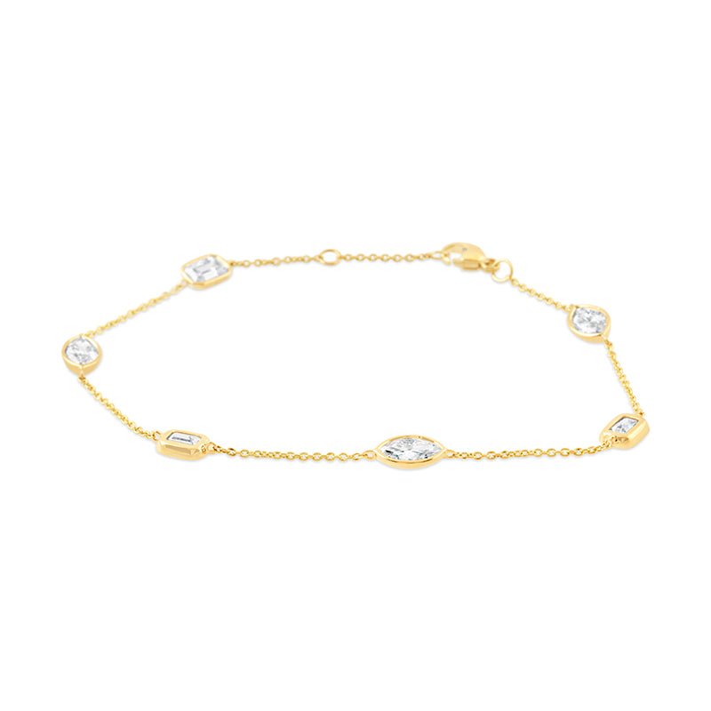 Marquise and Emerald Cut Station Neckpiece 1.84ct