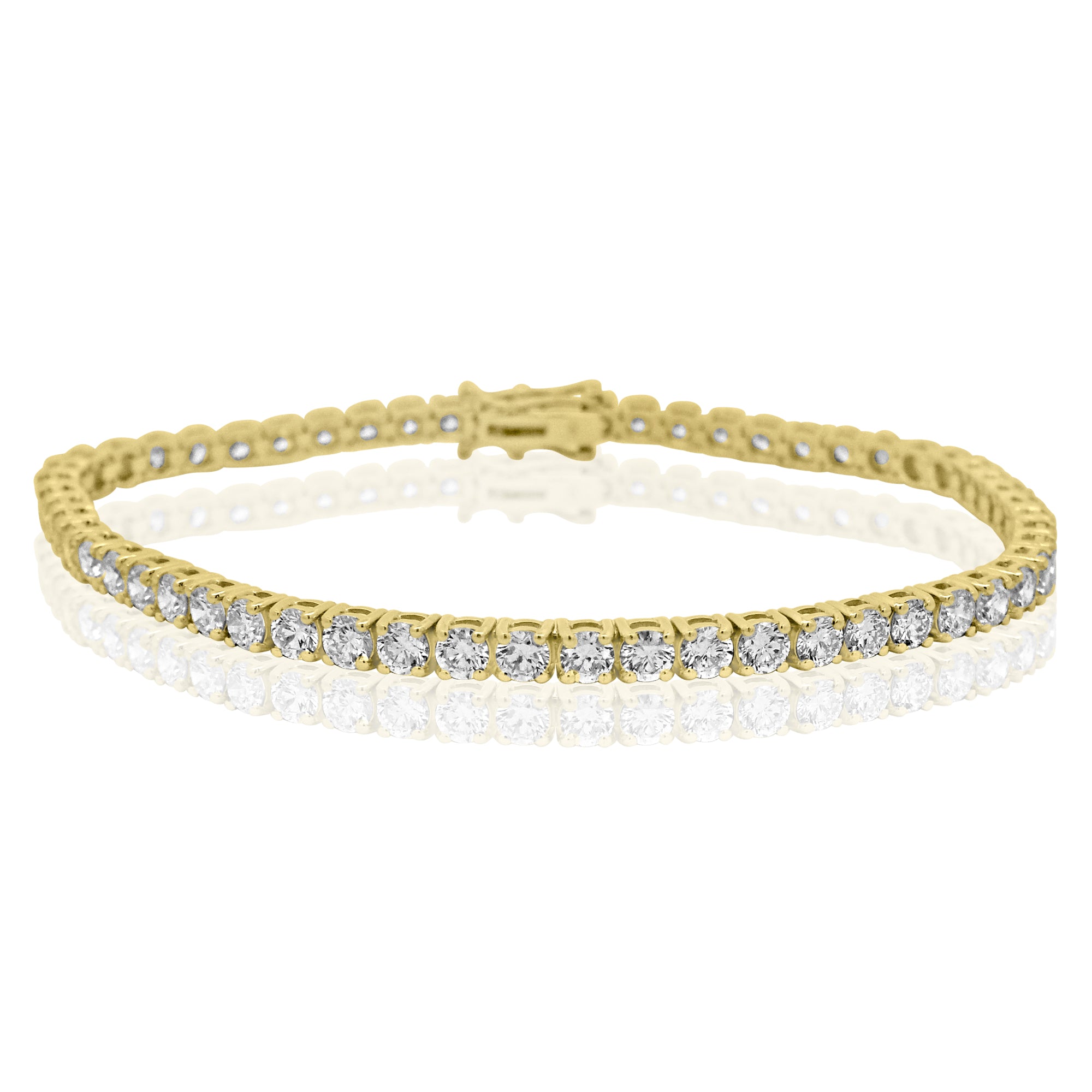 Round Brilliant Cut Diamond Tennis Bracelet 11.24ct