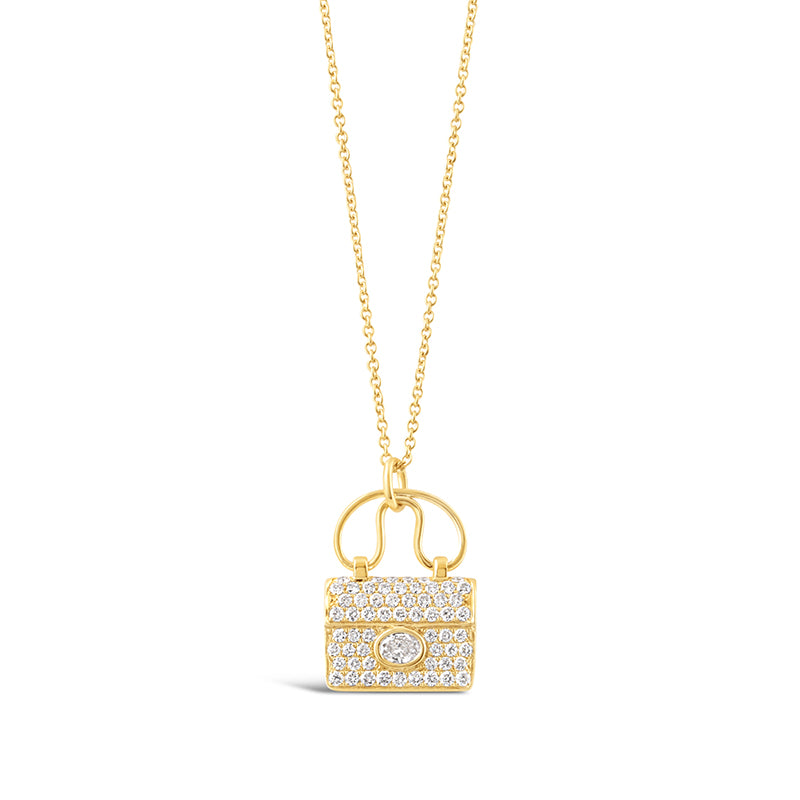 Diamond Handbag Pendant .74ct