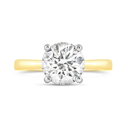 Classic Round Brilliant Solitaire Engagement Ring 2.02ct