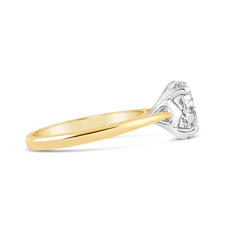 Round Brilliant Solitaire Diamond Engagement Ring 2.71ct