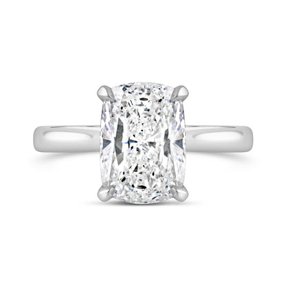 Cushion Cut Solitaire Engagement Ring 3.06ct