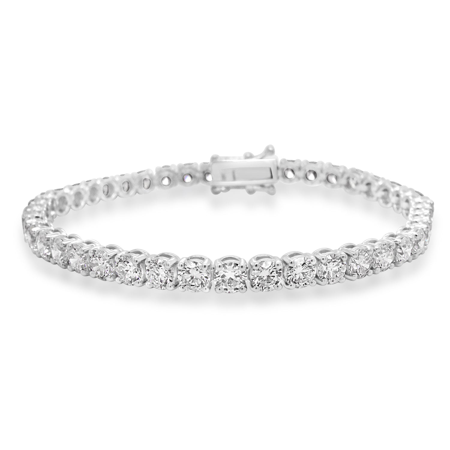 Round Brilliant Cut Diamond Tennis Bracelet 9.30ct