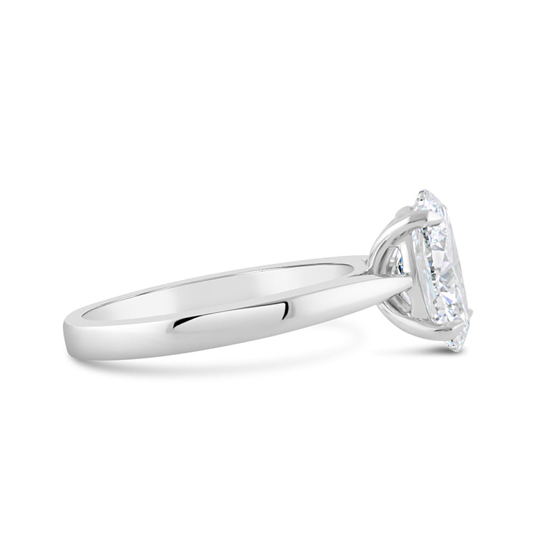 Oval Solitaire Diamond Engagement Ring 2.02ct