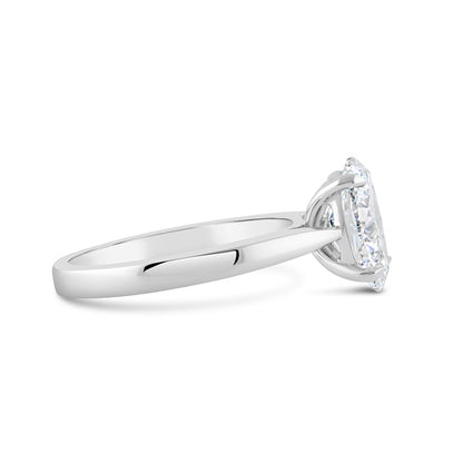 Oval Solitaire Diamond Engagement Ring 2.02ct