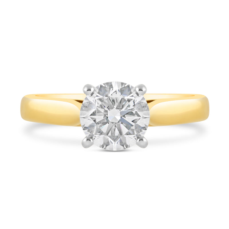 Classic Round Brilliant Cut Solitaire Diamond Ring 1.40ct