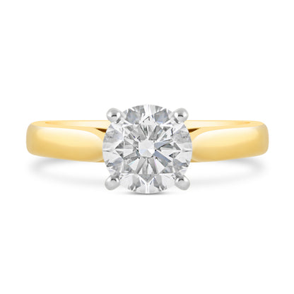 Classic Round Brilliant Cut Solitaire Diamond Ring 1.40ct