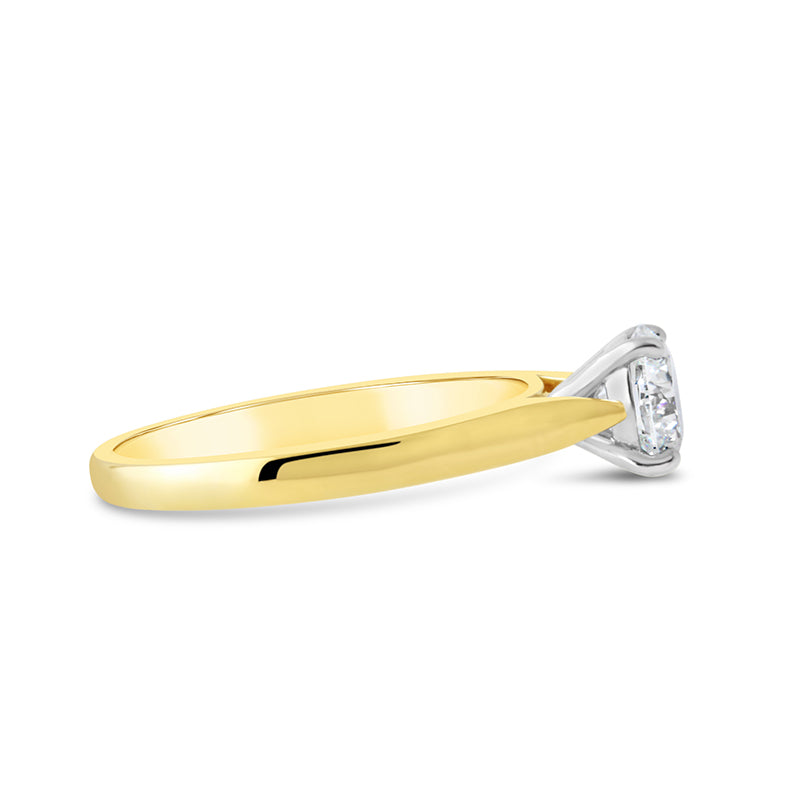 Classic Round Brilliant Cut Solitaire Diamond Ring 1.01ct