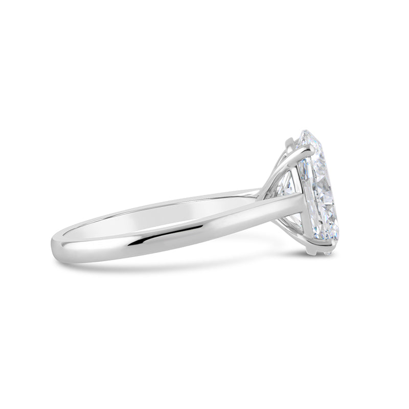 Oval Solitaire Engagement Ring 3.06ct