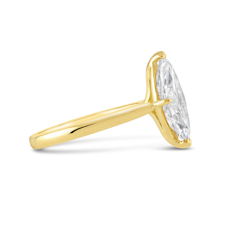 Marqusie Cut Solitaire Diamond Engagement Ring 3.09ct