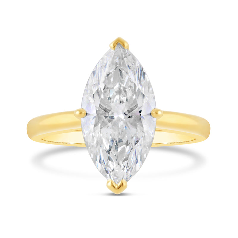 Marqusie Cut Solitaire Diamond Engagement Ring 3.09ct