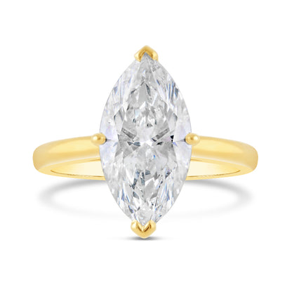 Marqusie Cut Solitaire Diamond Engagement Ring 3.09ct