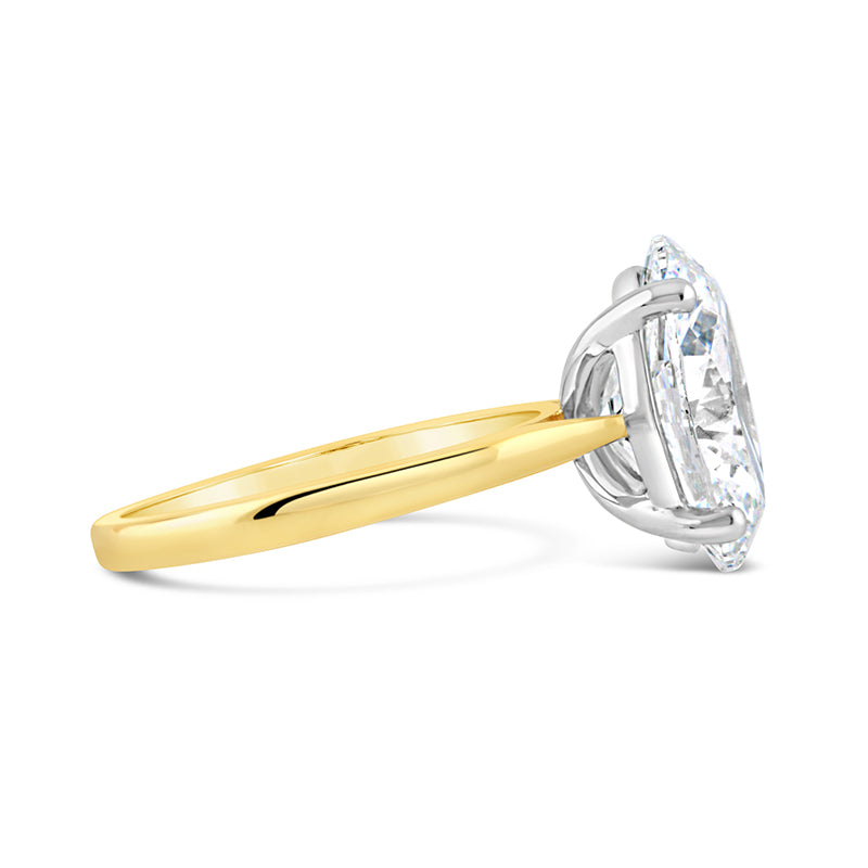 Oval Solitaire Engagement Ring 4.50ct