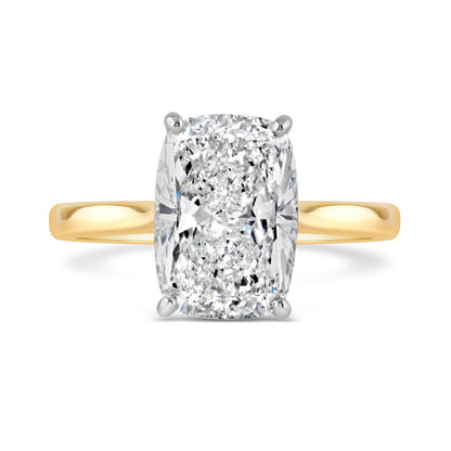 Cushion Cut Solitaire Diamond Engagement Ring 5.00ct