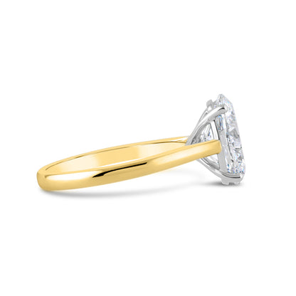 Oval Solitaire Engagement Ring 3.04ct