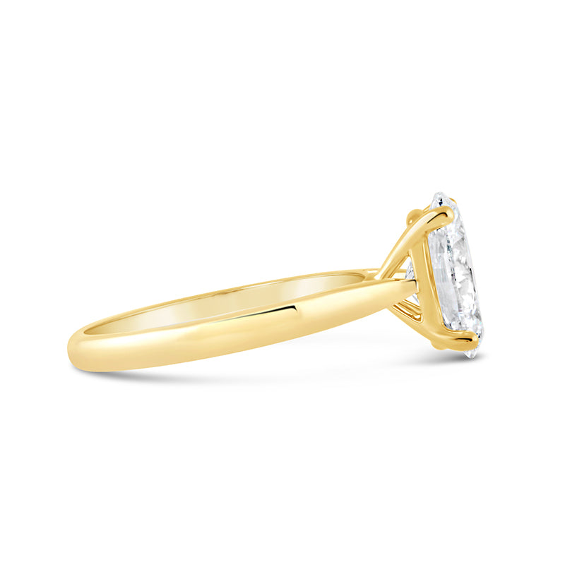 Oval Diamond Solitaire Engagement Ring 2.04ct