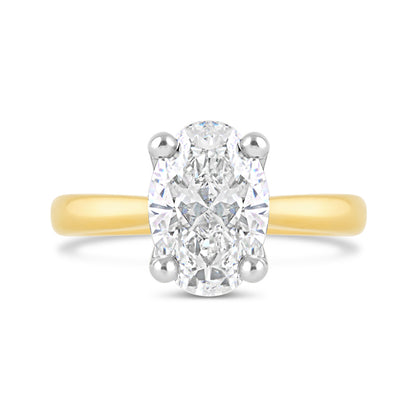 Oval Diamond Solitaire Ring 2.03ct