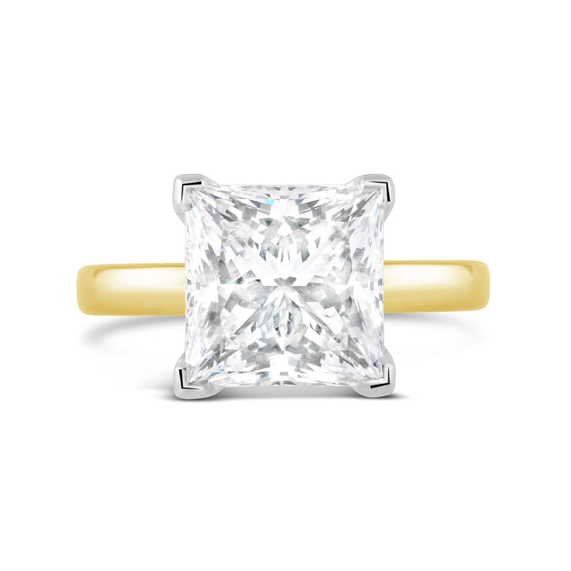 Princess Cut Solitaire Ring 5.08ct