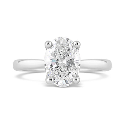 Oval Cut Diamond Solitaire Engagement Ring 2.06ct