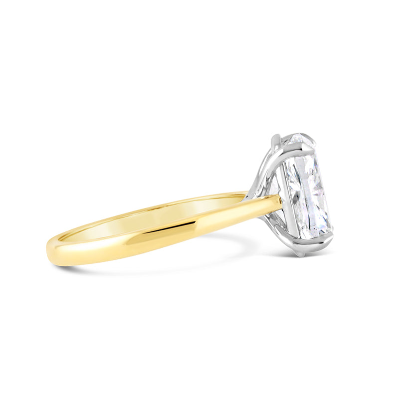 Cushion Cut Diamond Solitaire Engagement Ring 4.02ct