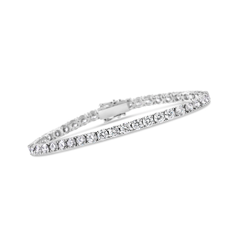 Round Brilliant Cut Diamond Tennis Bracelet 10.00ct