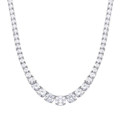 Graduated Cubic Zirconia Necklet