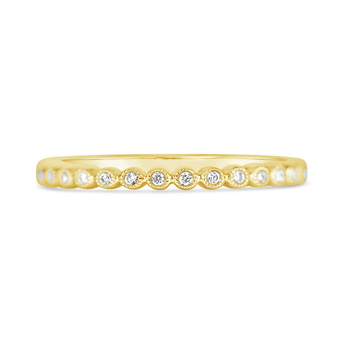 Yellow Gold &amp; Diamond Band