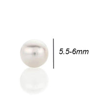 Load image into Gallery viewer, Freshwater Pearl Stud Earrings 5.5-6mm