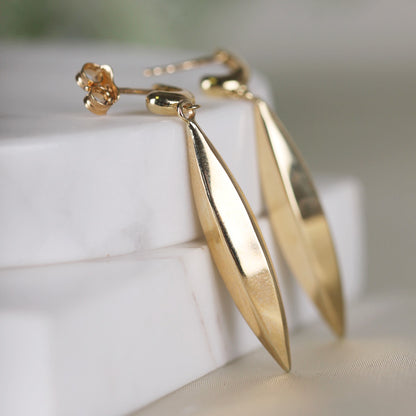 Torpedo Drop Earrings - 42 x 6mm