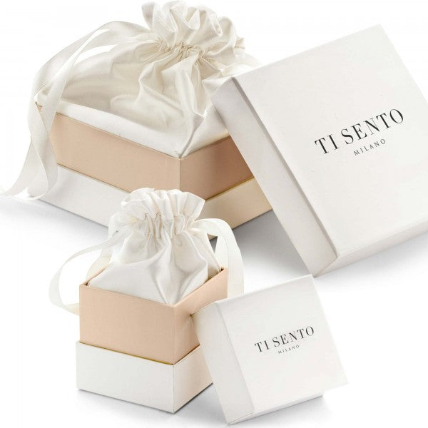 Ti Sento White Zirconia Bangle