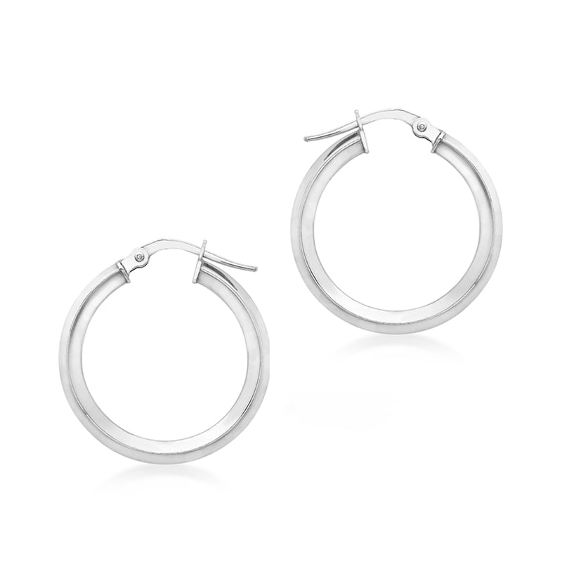 Round Hinged Creole Hoop Earrings