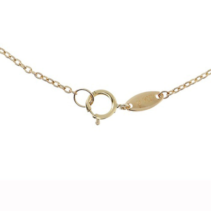 Two Tone Station Chain Necklace