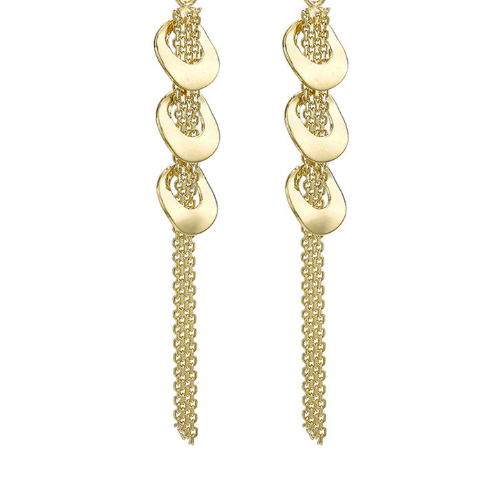 Bismark-Chain&amp; Ring Drop Earrings