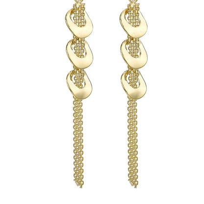 Bismark-Chain&amp; Ring Drop Earrings