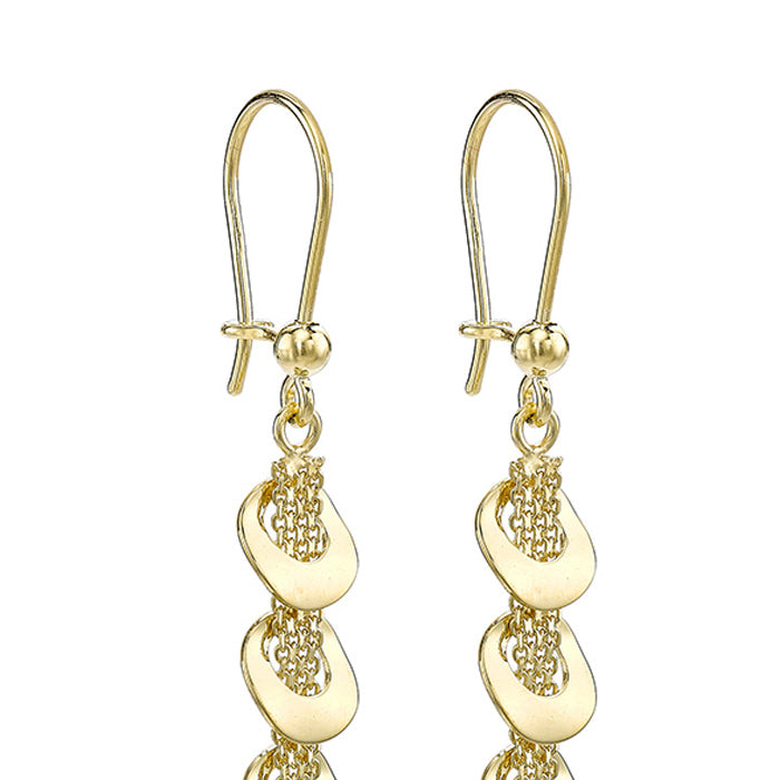 Bismark-Chain&amp; Ring Drop Earrings