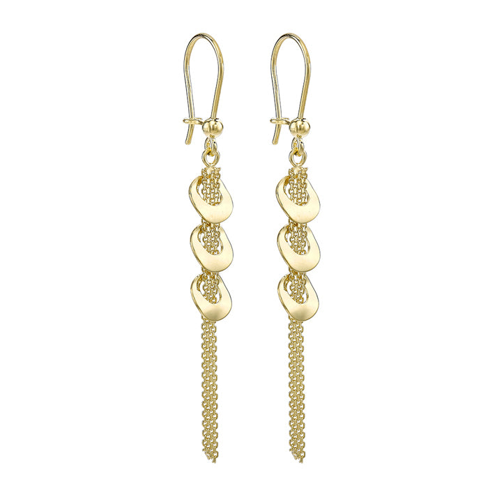 Bismark-Chain& Ring Drop Earrings