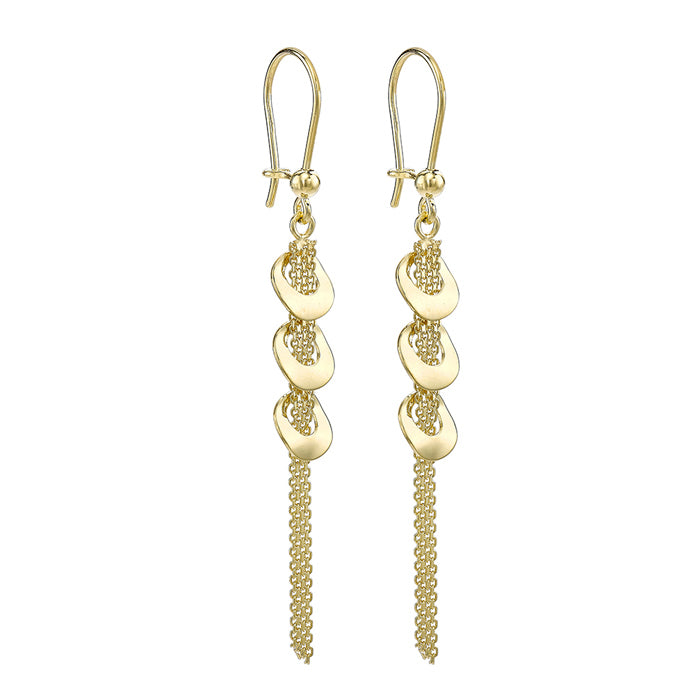 Bismark-Chain&amp; Ring Drop Earrings