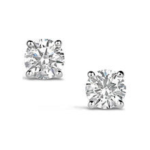 Load image into Gallery viewer, Rocks Diamond Solitaire Stud Earrings - 0.60ct