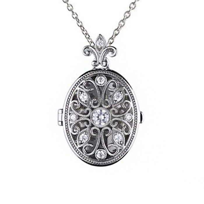 Oval Filigree Locket