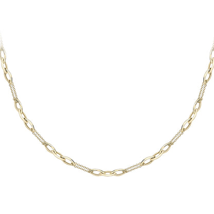 Marquise Link &amp; Chain Necklace