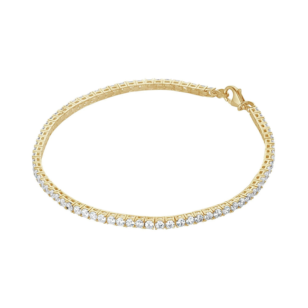 White Stone Tennis Bracelet