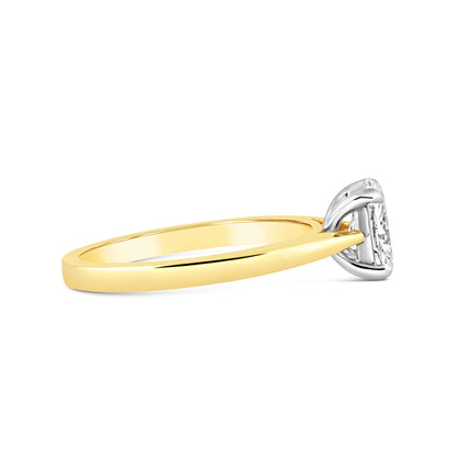 Oval Diamond Solitaire Engagement Ring 0.70ct