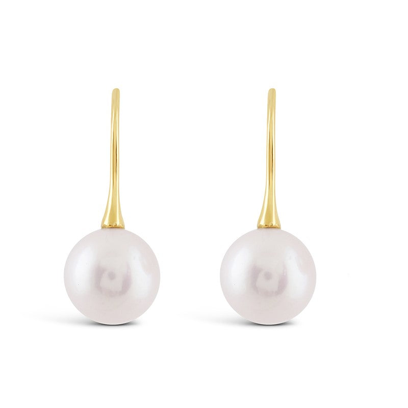 Freshwater Pearl Drop Earrings 10-11mm